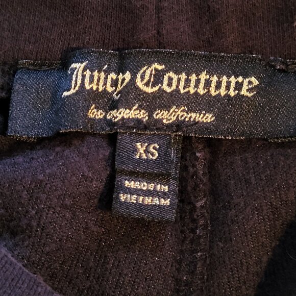 JUICY COUTURE Black Velour Women's Jogging Pants Size XS - Picture 11 of 11